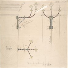 Designs for Church Wall Standards, ca. 1880.