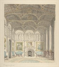 Drawing Room of Lea Castle, Looking West, ca. 1816.