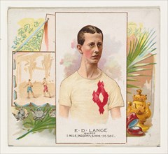 E.D. Lange, Walker, from World's Champions, Second Series (N43) for Allen & Ginter Cigarettes, 1888.
