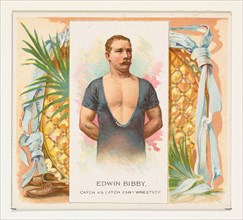 Edwin Bibby, Catch as Catch Can- Wrestler, from World's Champions, Second Series (N43) for Allen & Ginter Cigarettes, 1888.