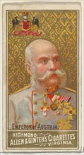 Emperor of Austria, from World's Sovereigns series (N34) for Allen & Ginter Cigarettes, 1889.