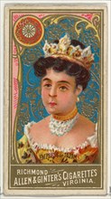 Empress of Japan, from World's Sovereigns series (N34) for Allen & Ginter Cigarettes, 1889.