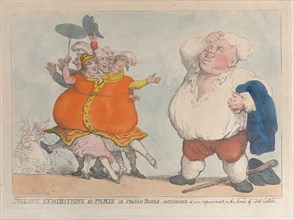 English Exhibitions in Paris or French People Astonished at Our Improvement in the Breed of Fat Cattle, 1812.