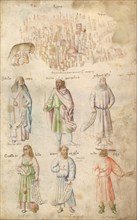 Famous Men and Women from Classical and Biblical Antiquity., 1450s.