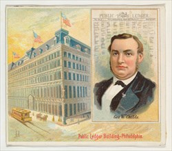 George W. Childs, Philadelphia Public Ledger, from the American Editors series (N35) for Allen & Ginter Cigarettes, 1887.