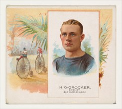 H.G. Crocker, Cyclist, from World's Champions, Second Series (N43) for Allen & Ginter Cigarettes, 1888.
