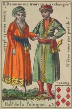Hab.t de la Pologne from Playing Cards (for Quartets) 'Costumes des Peuples Étrangers', 1700-1799.