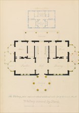 House for Henry Whitney, New Haven, Connecticut (revised plan), ca. 1836.
