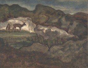 Izards in the Glaciers (Pyrenean Chamois), 1810-75.
