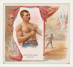 Jack McGee, Pugilist, from World's Champions, Second Series (N43) for Allen & Ginter Cigarettes, 1888.