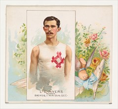 L.E. Meyers, Runner, from World's Champions, Second Series (N43) for Allen & Ginter Cigarettes, 1888.