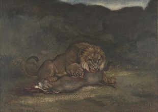Lion Devouring Prey, 1810-75.