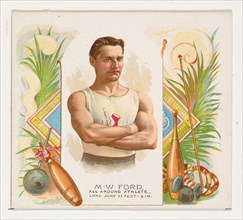M.W. Ford, All Around Athlete, from World's Champions, Second Series (N43) for Allen & Ginter Cigarettes, 1888.