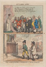 Mrs Clark's Levee. The Ambassador of Morrocco on a Special Embassy, February 20, 1809.
