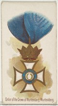 Order of the Crown of Württemberg, Württemberg, from the World's Decorations series (N30) for Allen & Ginter Cigarettes, 1890.