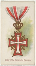 Order of the Dannebrog, Denmark, from the World's Decorations series (N30) for Allen & Ginter Cigarettes, 1890.