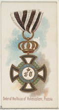 Order of the House of Hohenzollern, Prussia, from the World's Decorations series (N30) for Allen & Ginter Cigarettes, 1890.
