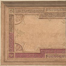 Partial Design for the decoration of a ceiling, 1840-97.