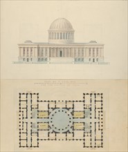 Plan by T. Cole, Esq. for the Capitol of Ohio, ca. 1839.