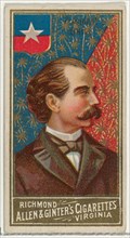 President of Chile, from World's Sovereigns series (N34) for Allen & Ginter Cigarettes, 1889.