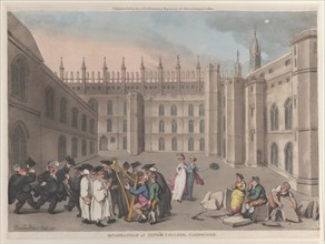 Quadrangle of King's College, Cambridge, October 31, 1811.