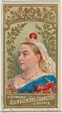 Queen of England, from World's Sovereigns series (N34) for Allen & Ginter Cigarettes, 1889.