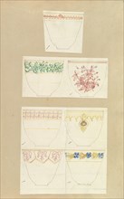 Seven Designs for Decorated Cups, 1845-55.