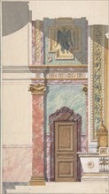 Side View of Design for Altar, second half 19th century.