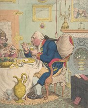 Temperance Enjoying a Frugal Meal, July 28, 1792.