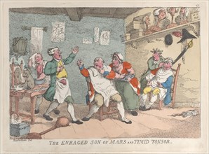 The Enraged Son of Mars and Timid Tonsor, April 20, 1811.