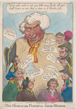 The Head of the Family in Good Humour, January 15, 1809.
