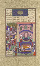 The Iranians Mourn Farud and Jarira, Folio 236r from the Shahnama (Book of Kings) of Shah Tahmasp, ca. 1525-30.