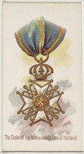 The Order of the Netherlands Lion of Holland, from the World's Decorations series (N30) for Allen & Ginter Cigarettes, 1890.