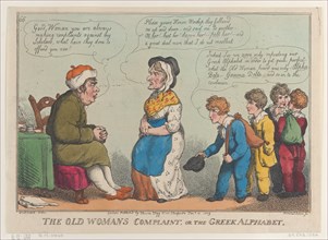 The Old Womans Complaint, or the Greek Alphabet, January 15, 1809.
