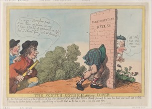 The Scotch Ostrich Seeking Cover, July 8, 1805.
