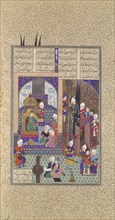The Shah's Wise Men Approve of Zal's Marriage, Folio 86v from the Shahnama (Book of Kings) of Shah Tahmasp, ca. 1525-30.
