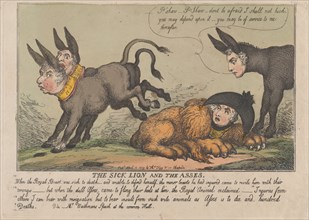 The Sick Lion and The Asses, April 18, 1809.