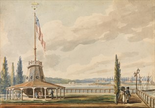 The Traveler's First View of New York?The Battery and Flagstaff, 1811-ca. 1813.