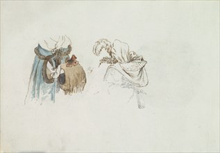 Two Costume Sketches, ca. 1785-90.