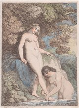 Two Nymphs Bathing, One Washing the Other's Foot, May 20, 1799.