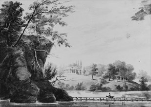 View of Morrisville, General Moreau's Country House in Pennsylvania, Possibly The Woodlands, Pennsylvania, 1811-ca. 1813.