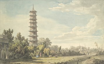 View of the Wilderness at Kew, 1763.