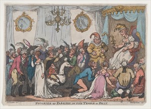 Votaries of Fashion in the Temple of Folly, August 25, 1808.