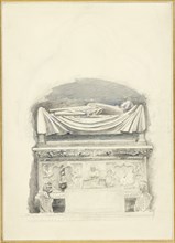 The Sarcophagus and Effigy of the Tomb of Cangrande I della Scala, Verona, 21 May - 1 July 1869.