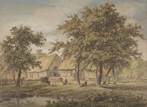 Landscape with a Farmhouse, 1757-1837.