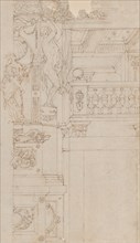 Studies for the trompe-l?oeil decorations of Palazzo Ducale (Palazzo Pitti), Florence, 1636-41.
