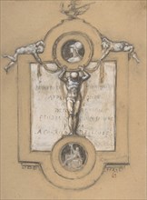 Design for a Frontispiece, 19th century.