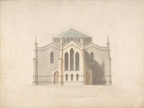 East End of Tunstall Church (recto and verso), 19th century.
