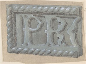 Metal Object, with Initials "PR", for Church, second half 19th century.