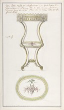 Design for an Occasional Table, ca. 1770-85.